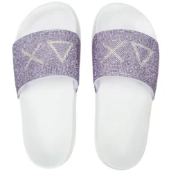 Ciabatte donna Slippers strass logo