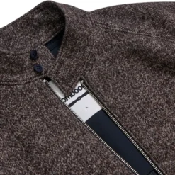 Giacca uomo bomber lana spigato