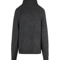 Maglione donna Dolcevita trecce