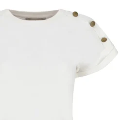 T-Shirt donna bottoni