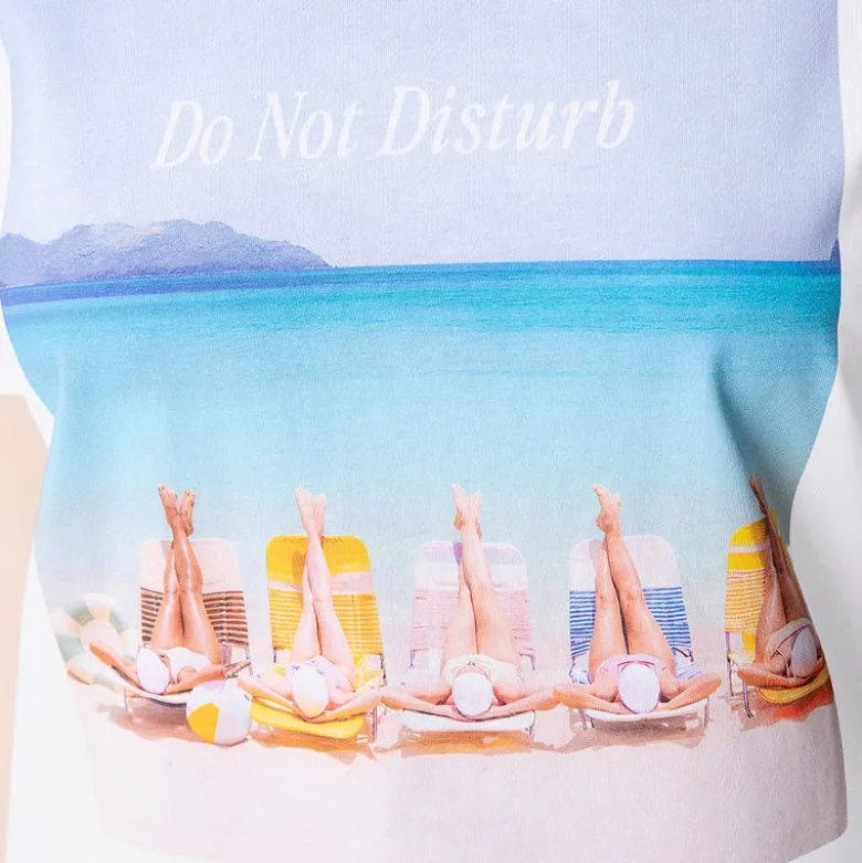 T-shirt donna Stampa Do Not Disturb